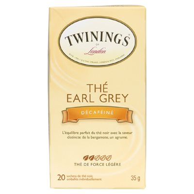 Twinings TeaBag Earl Grey Dcaf 20UN