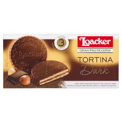 Loacker Cookies Tortina Dark 63GR