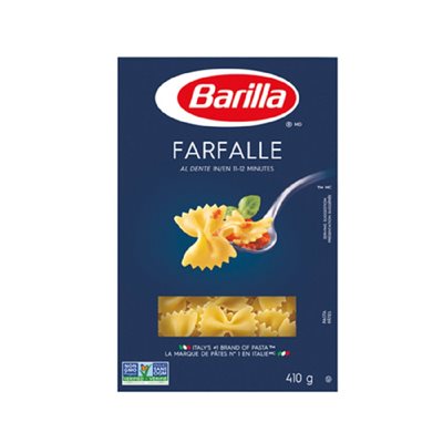 BARILLA PATE FARFALLE 410GR