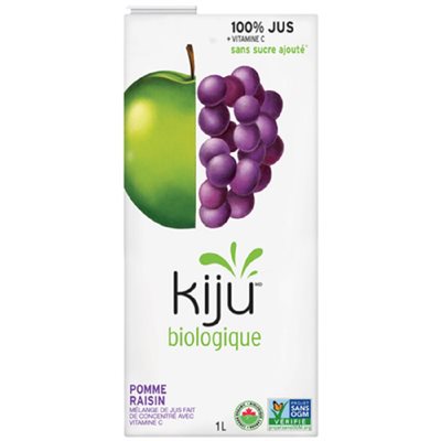 KIJU JUS DE POMME ET RAISIN BIO 1LT