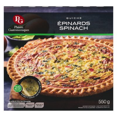 PG QUICHE AUX EPINARDS 550GR