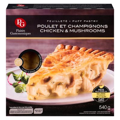 PlaisGas Puff Pastry Chkn&Mush 540GR