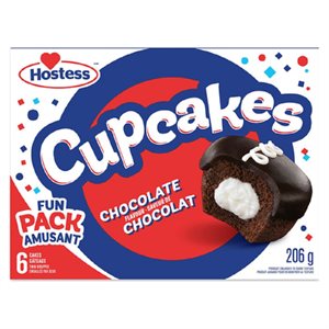 HOSTESS GATEAUX CUPCAKES CHOC F6 206GR