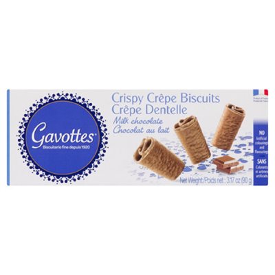 GAVOTTES CREPES DENT CHOCO LAIT 90GR