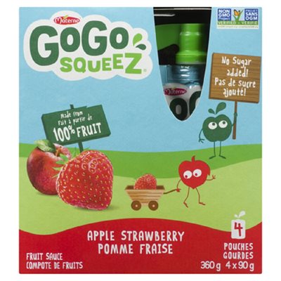 GogoSqz Apple Sauce S / B 4x90GR