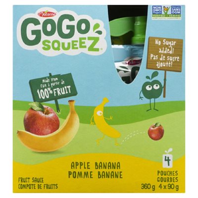 GogoSqz Apple Sauce Apl Banana 4x90GR