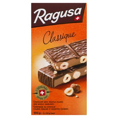 CARMLBLH BAR RAGUSA CH LAIT NOIS 100GR